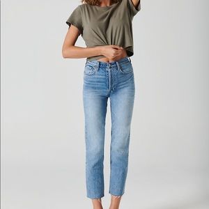 *New* Denim Forum Arlo Straight High Rise Jeans